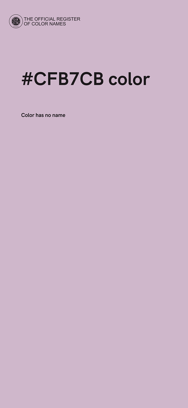 #CFB7CB color image