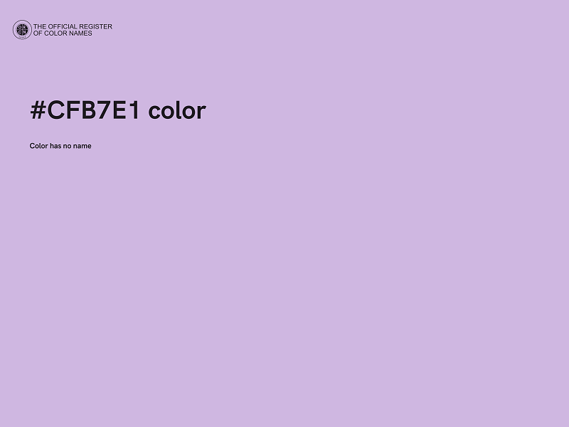 #CFB7E1 color image