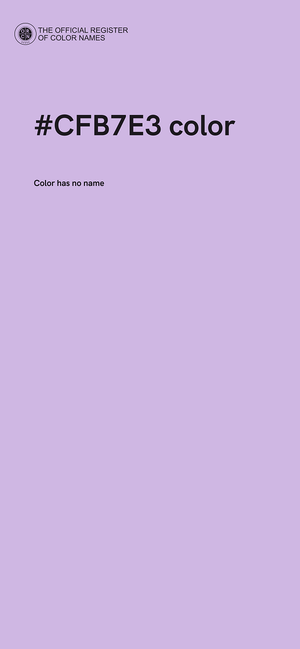 #CFB7E3 color image