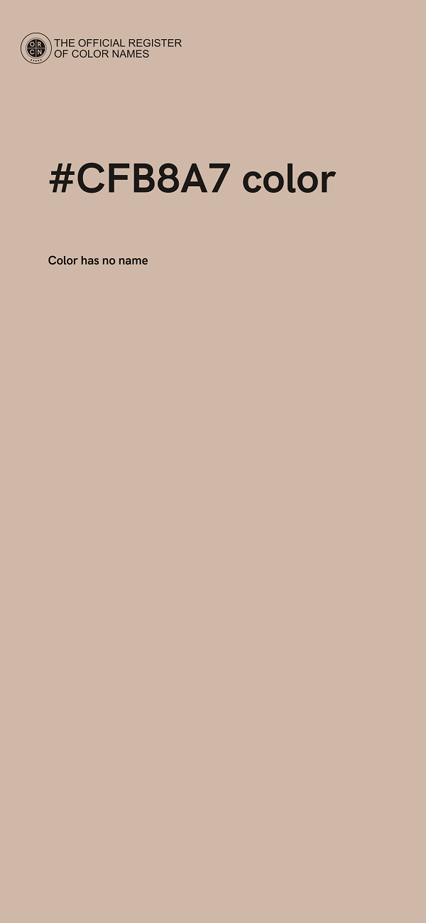 #CFB8A7 color image
