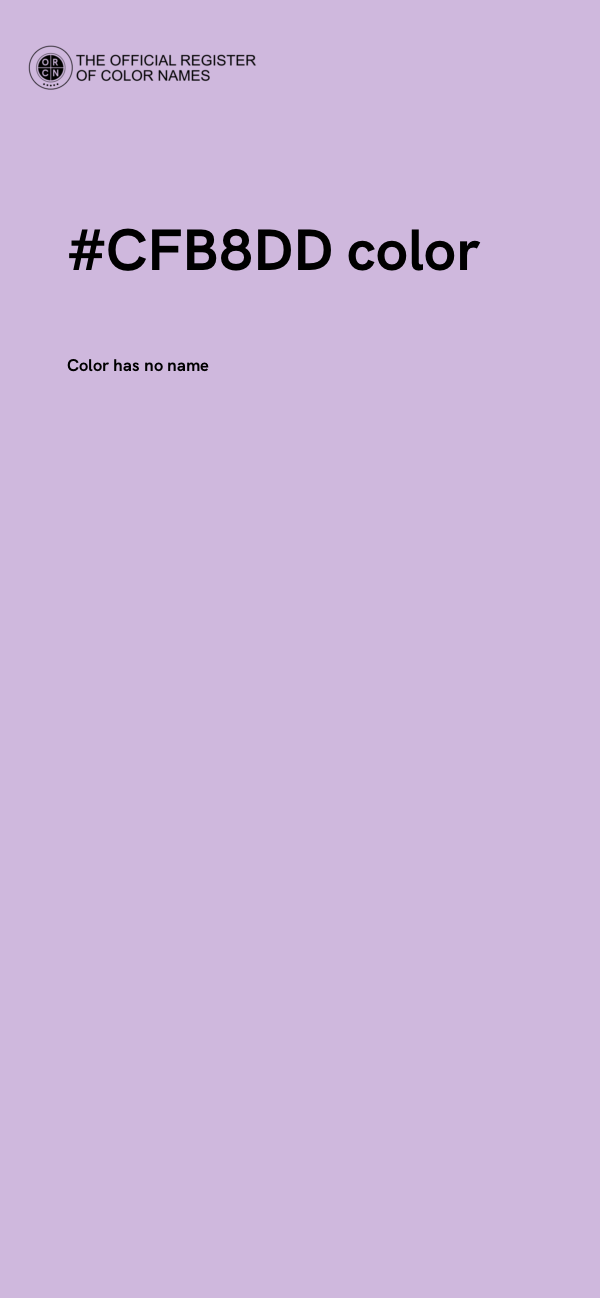 #CFB8DD color image