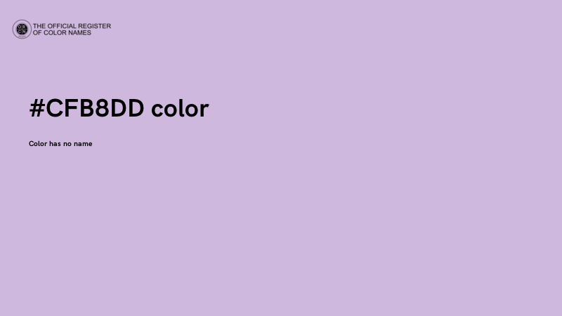 #CFB8DD color image