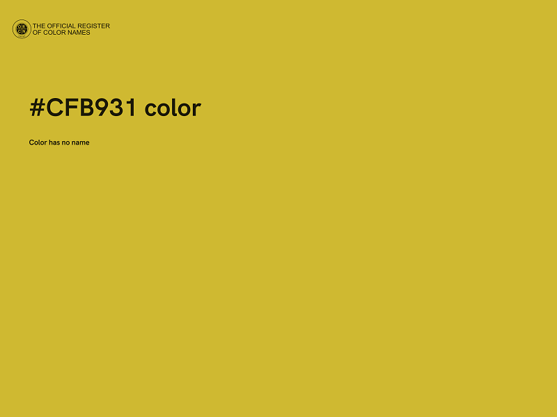 #CFB931 color image