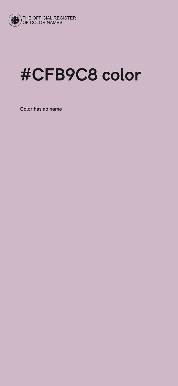 #CFB9C8 color image