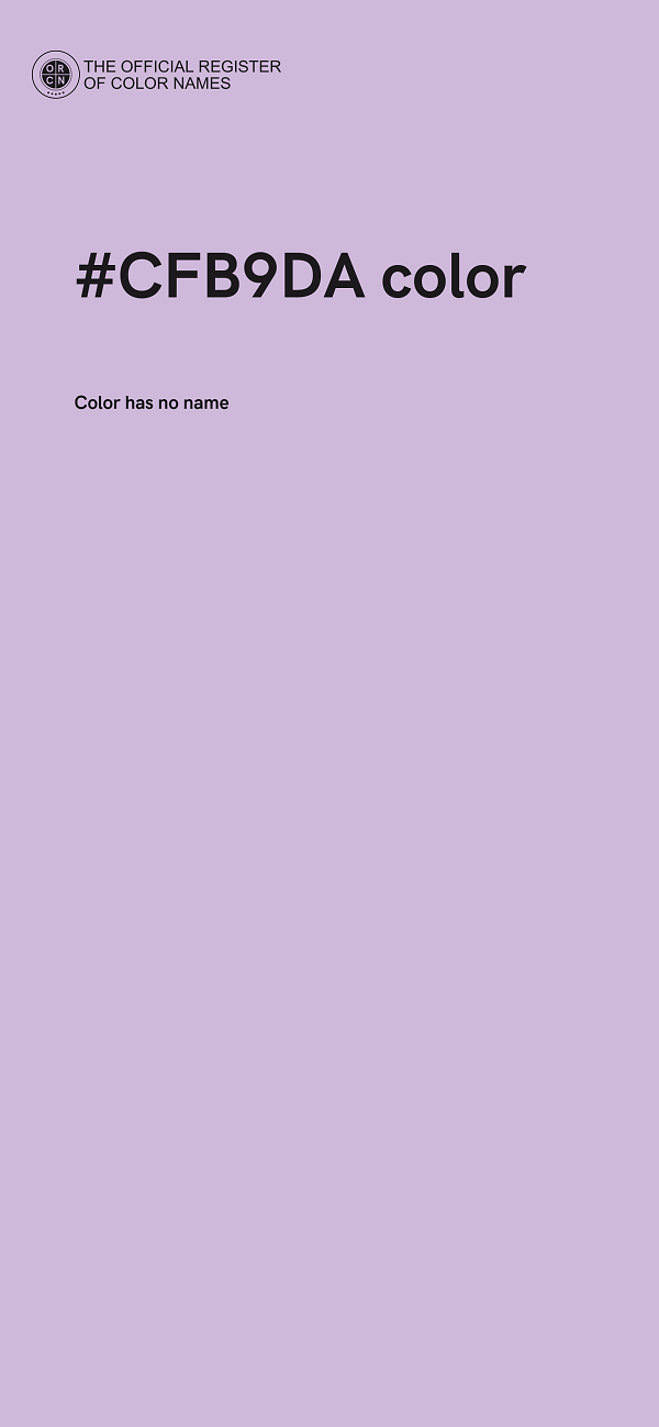 #CFB9DA color image