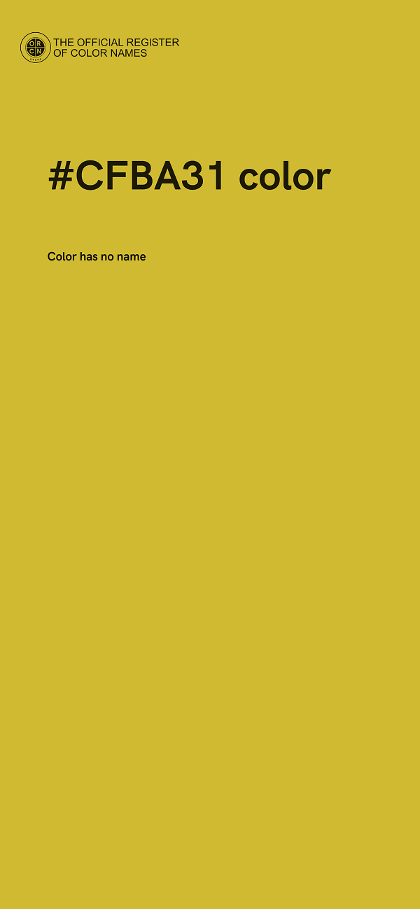 #CFBA31 color image