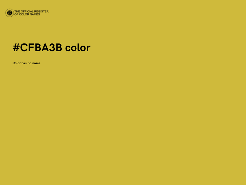 #CFBA3B color image