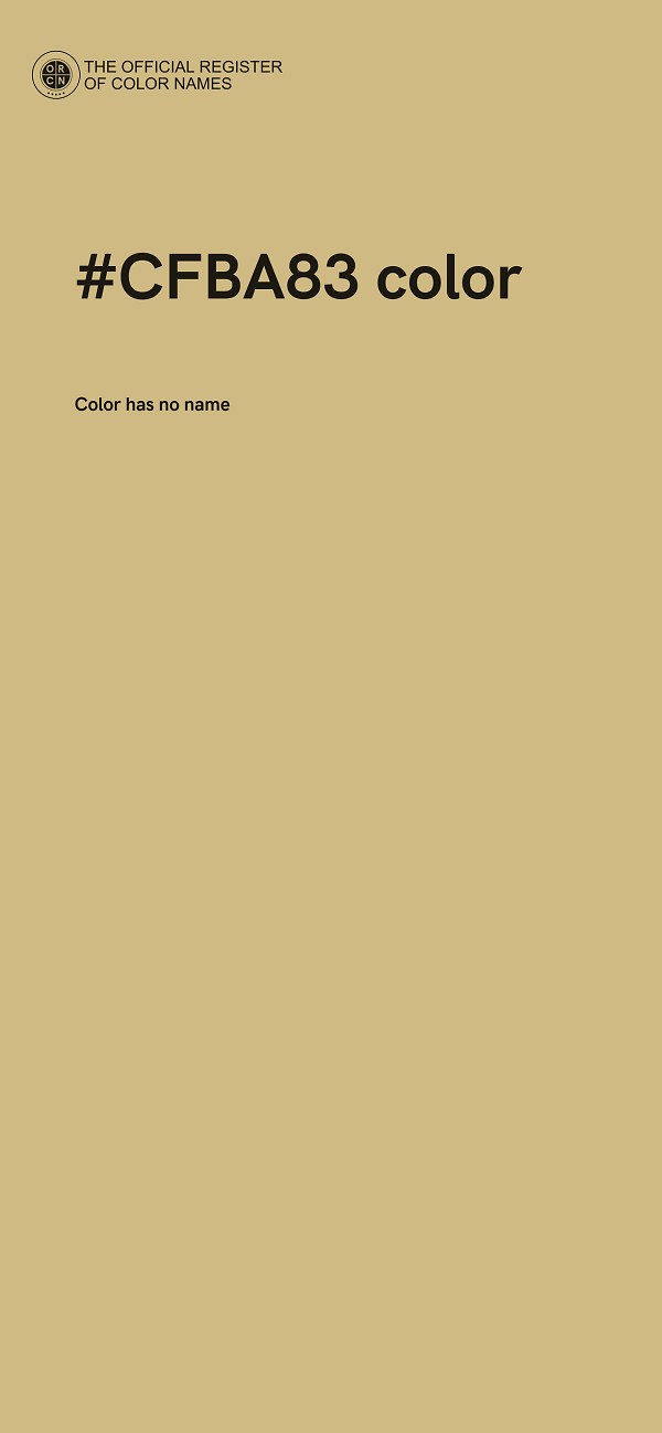 #CFBA83 color image