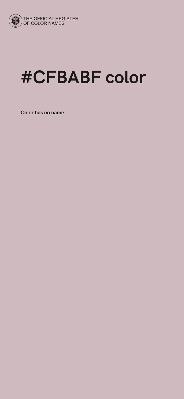 #CFBABF color image