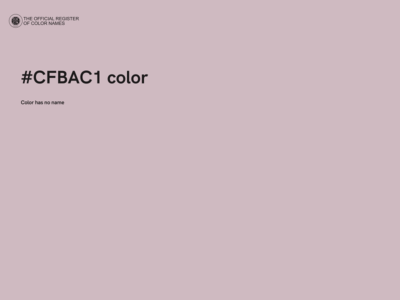 #CFBAC1 color image