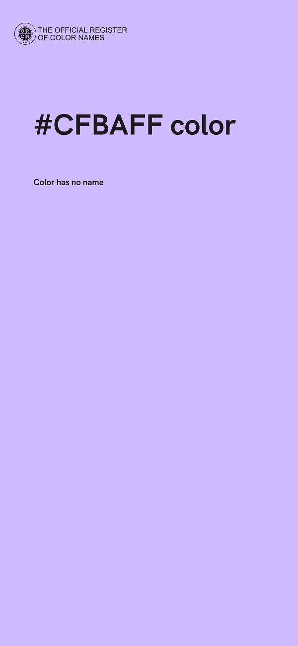 #CFBAFF color image