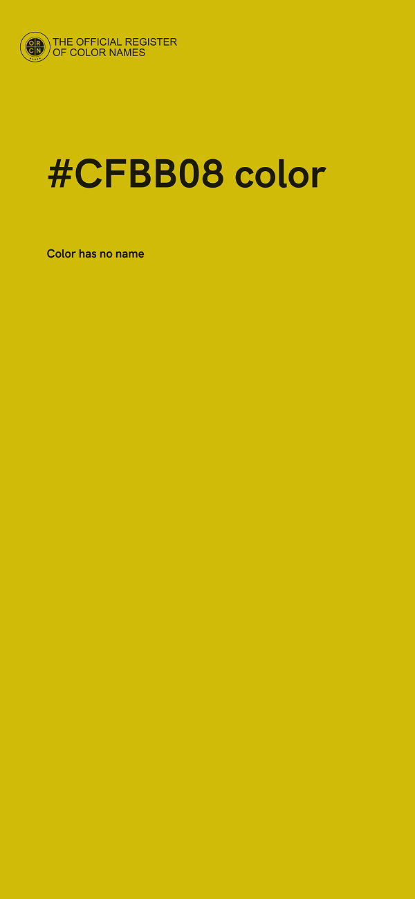 #CFBB08 color image