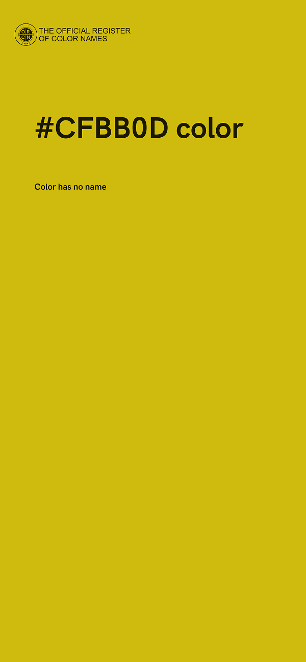 #CFBB0D color image