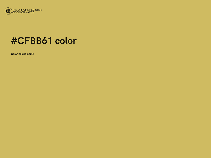 #CFBB61 color image