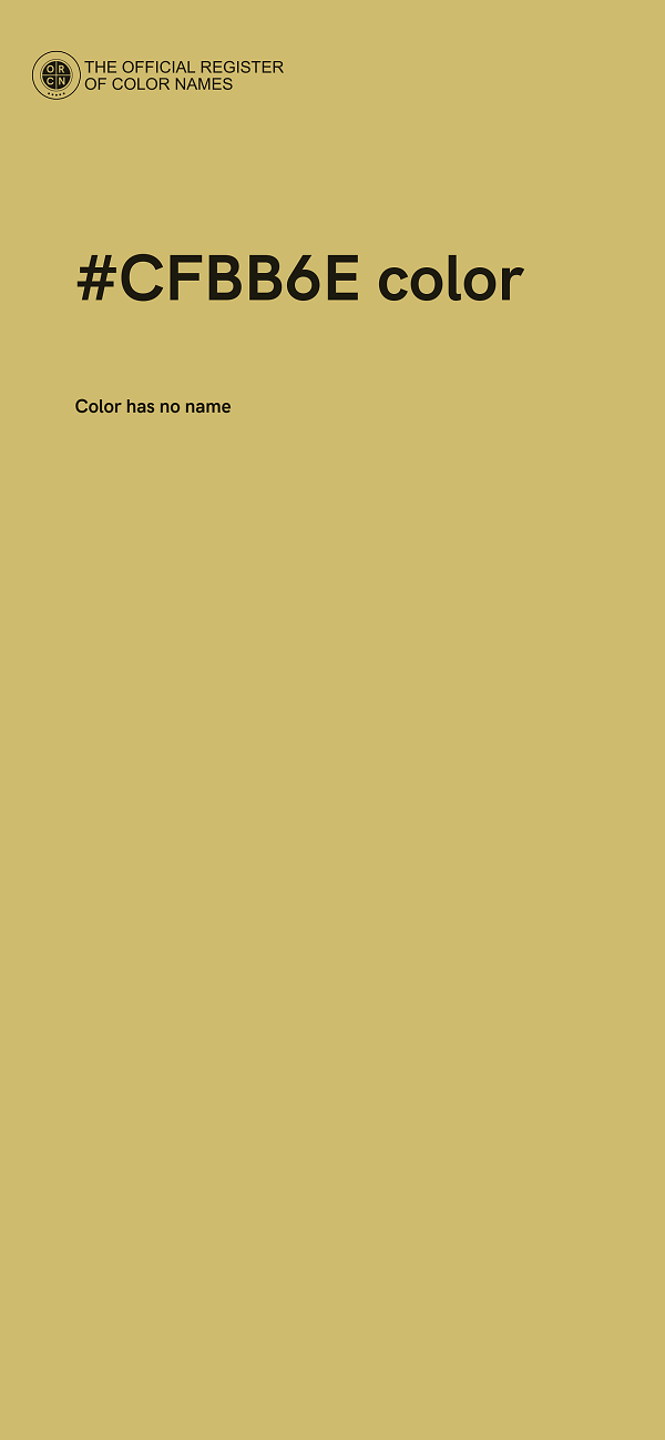 #CFBB6E color image