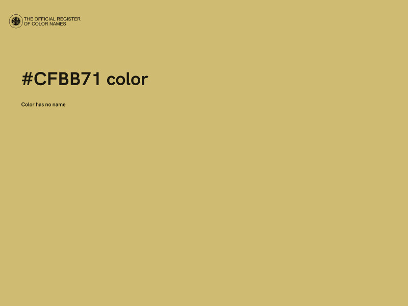 #CFBB71 color image