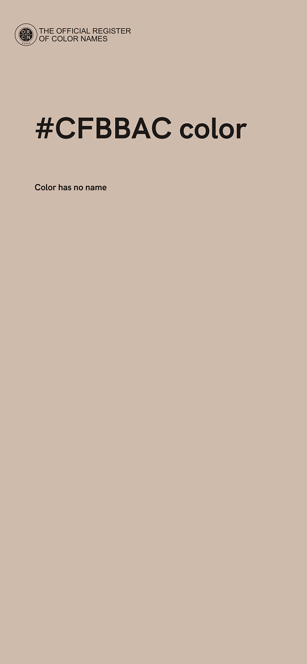 #CFBBAC color image