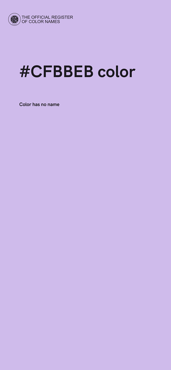 #CFBBEB color image