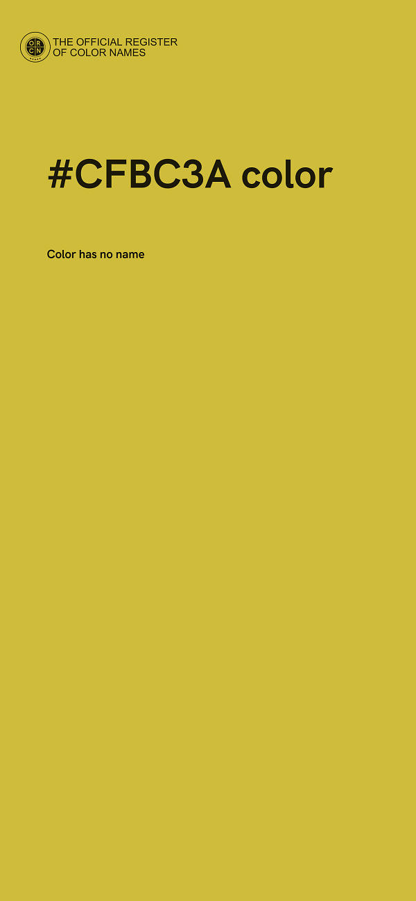 #CFBC3A color image