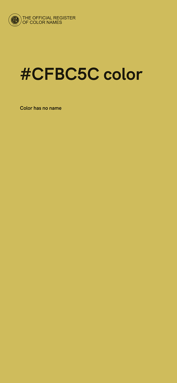 #CFBC5C color image