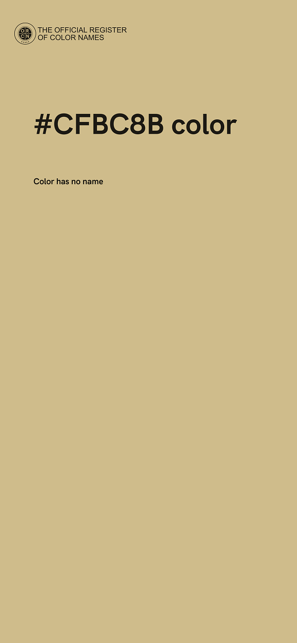 #CFBC8B color image