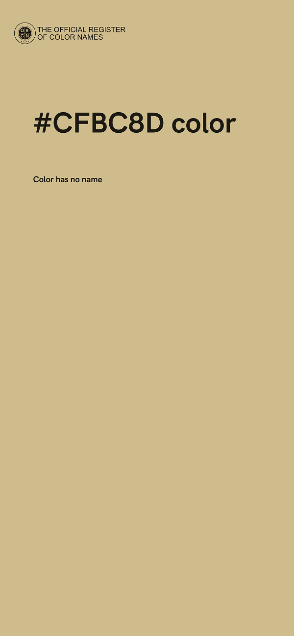 #CFBC8D color image