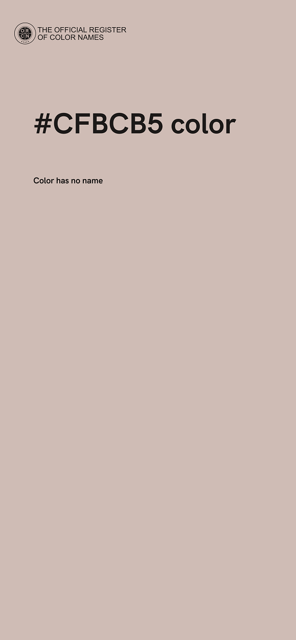 #CFBCB5 color image