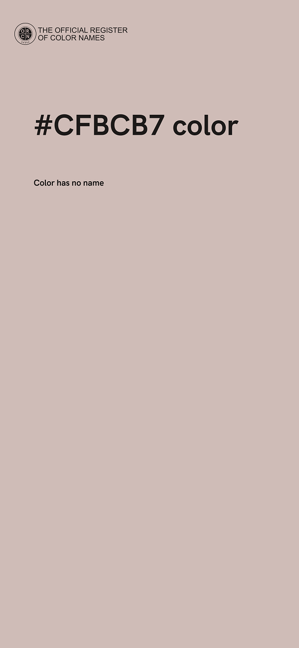 #CFBCB7 color image