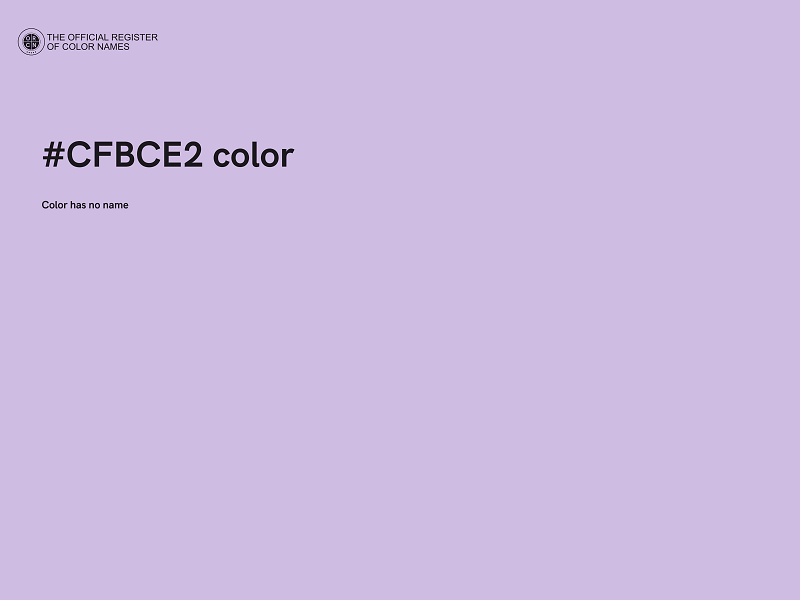 #CFBCE2 color image