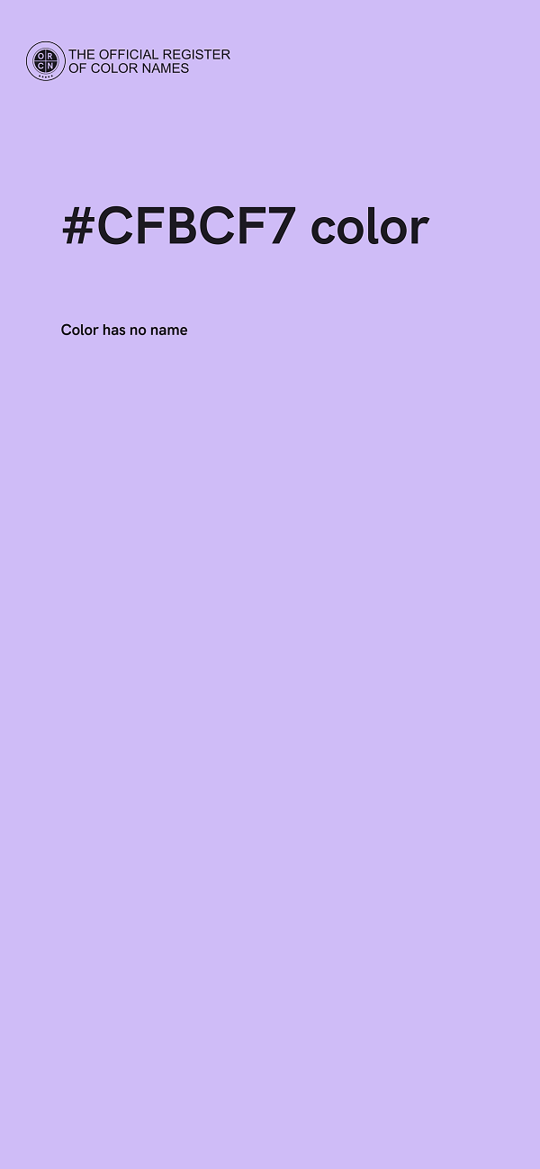 #CFBCF7 color image