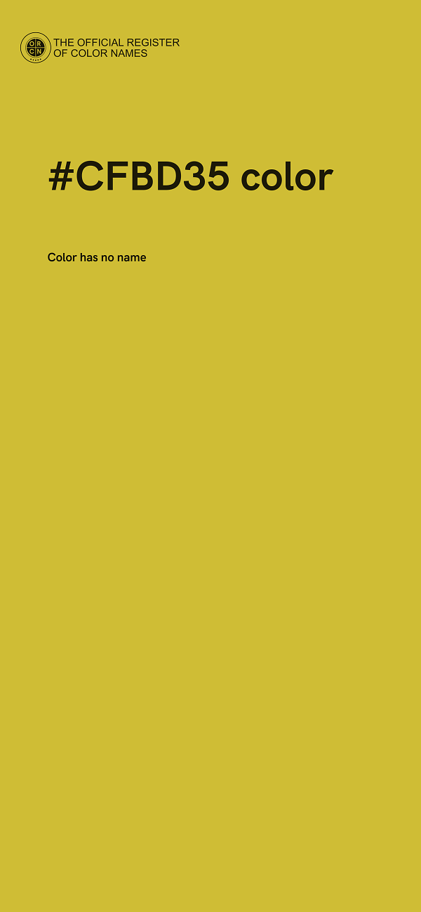 #CFBD35 color image
