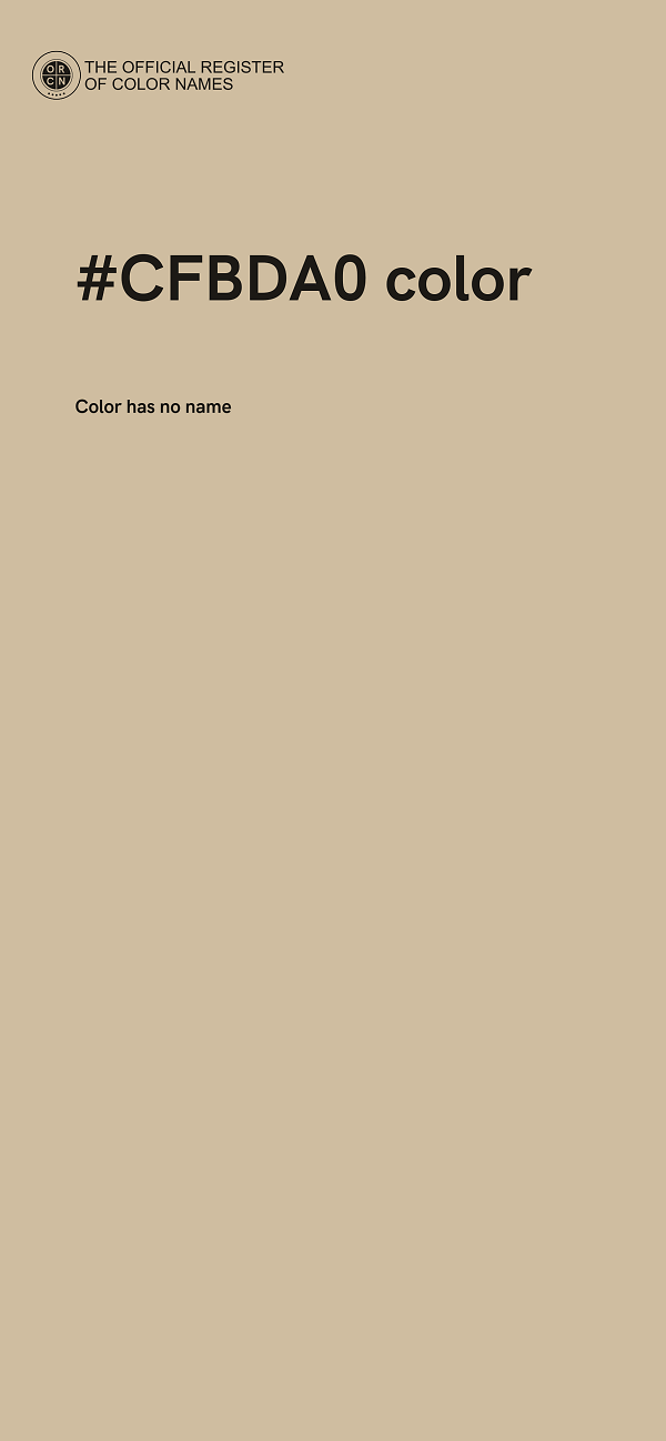 #CFBDA0 color image