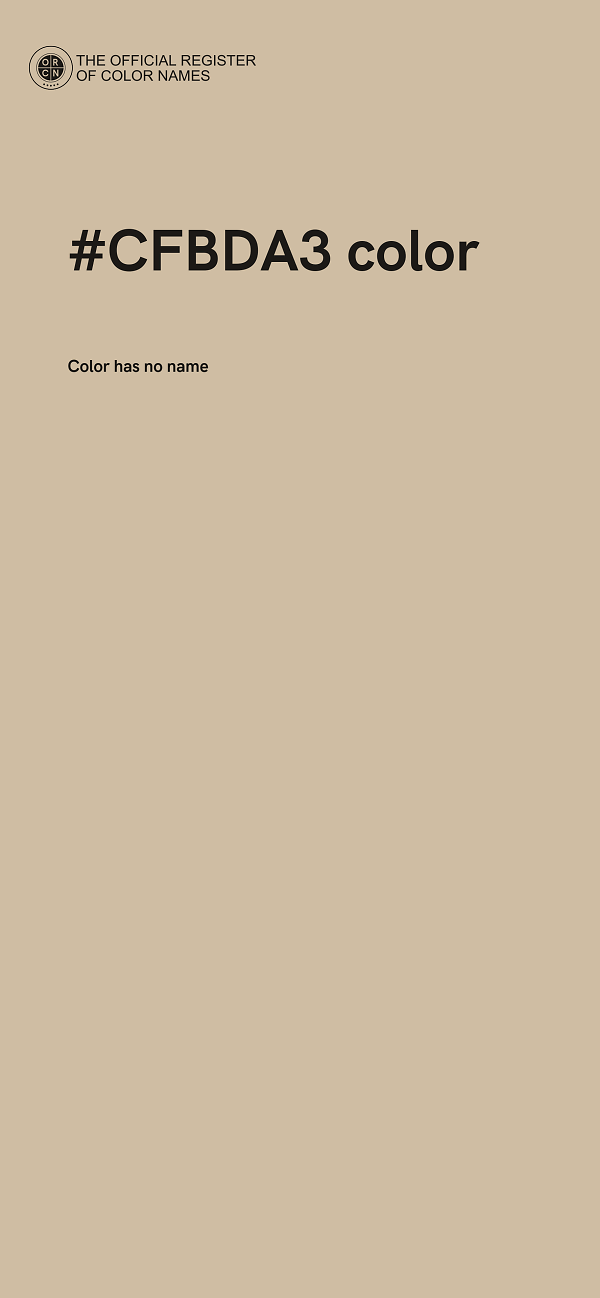 #CFBDA3 color image