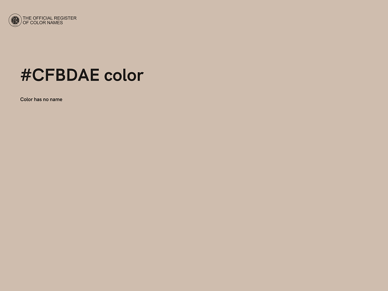 #CFBDAE color image