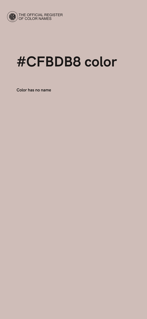 #CFBDB8 color image