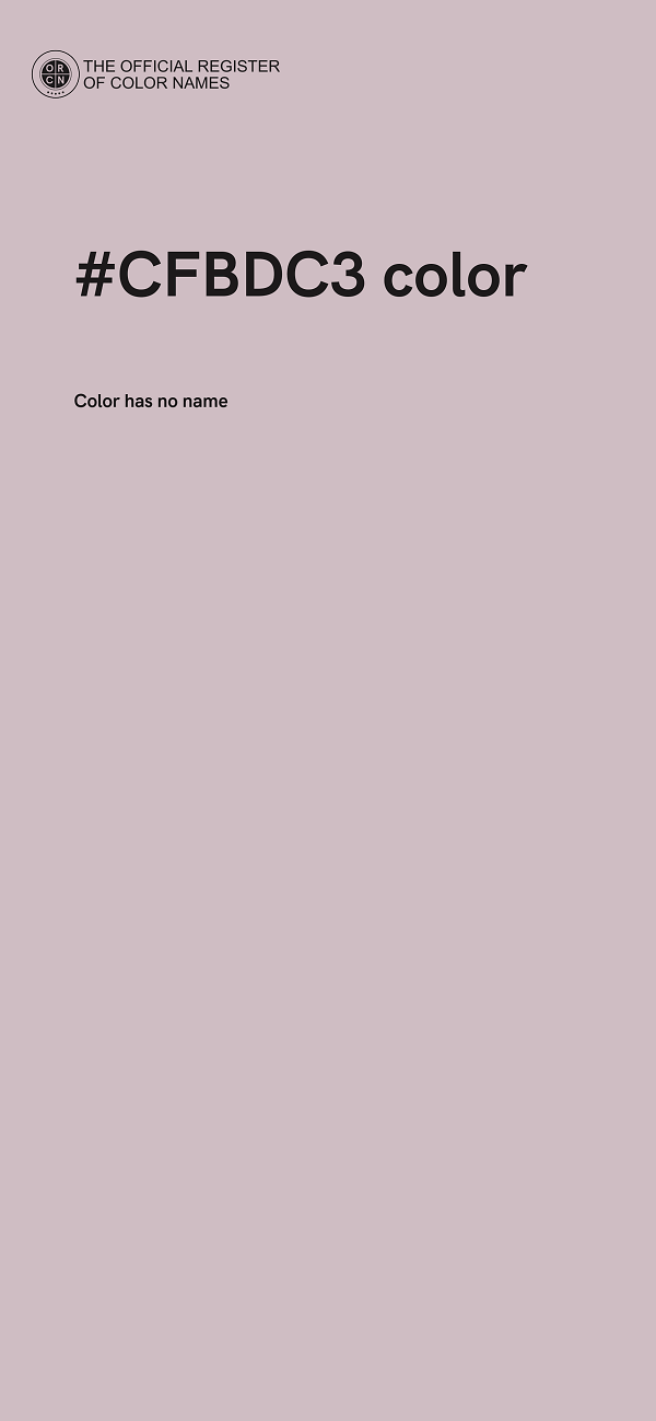 #CFBDC3 color image