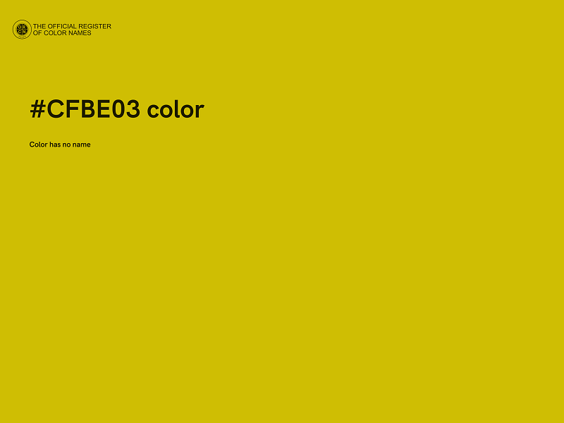 #CFBE03 color image
