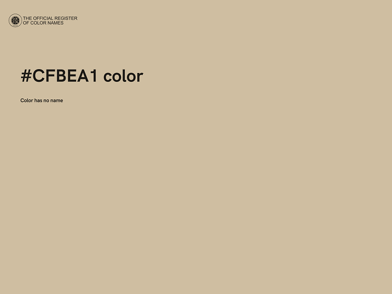 #CFBEA1 color image