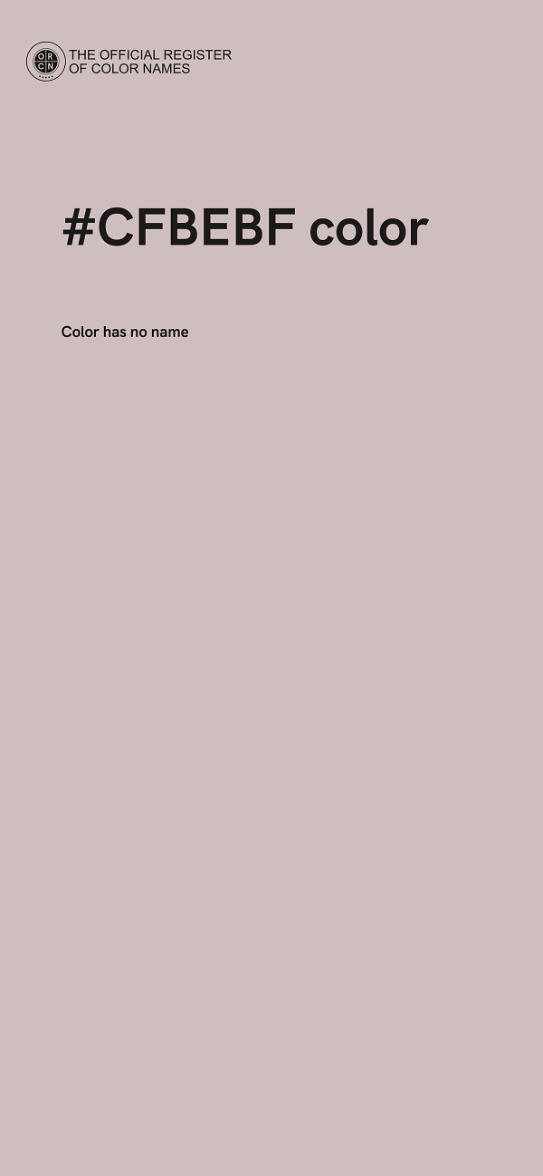 #CFBEBF color image