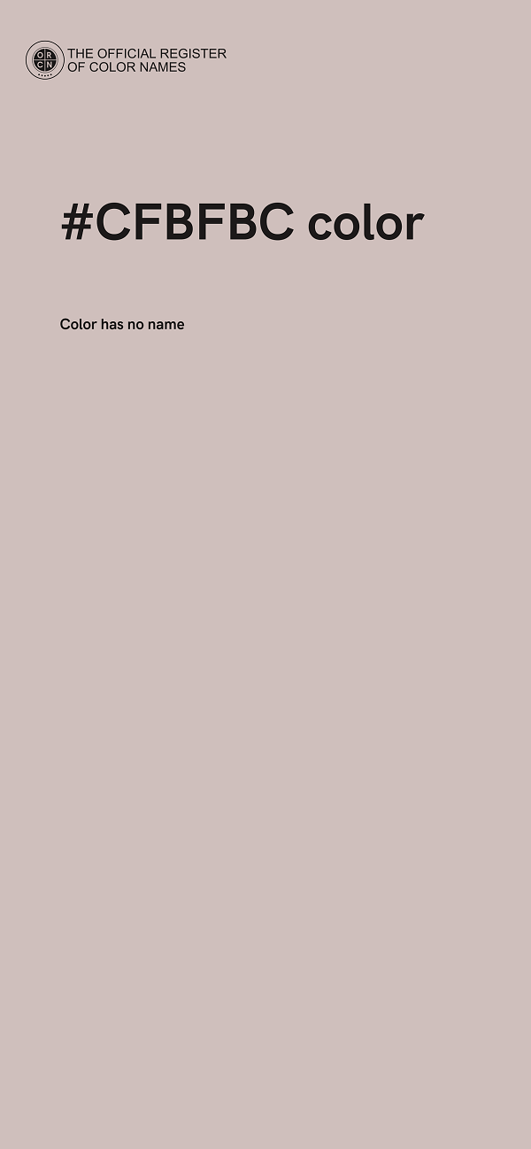 #CFBFBC color image