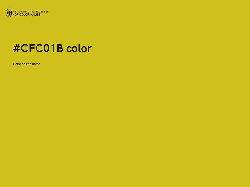 #CFC01B color image