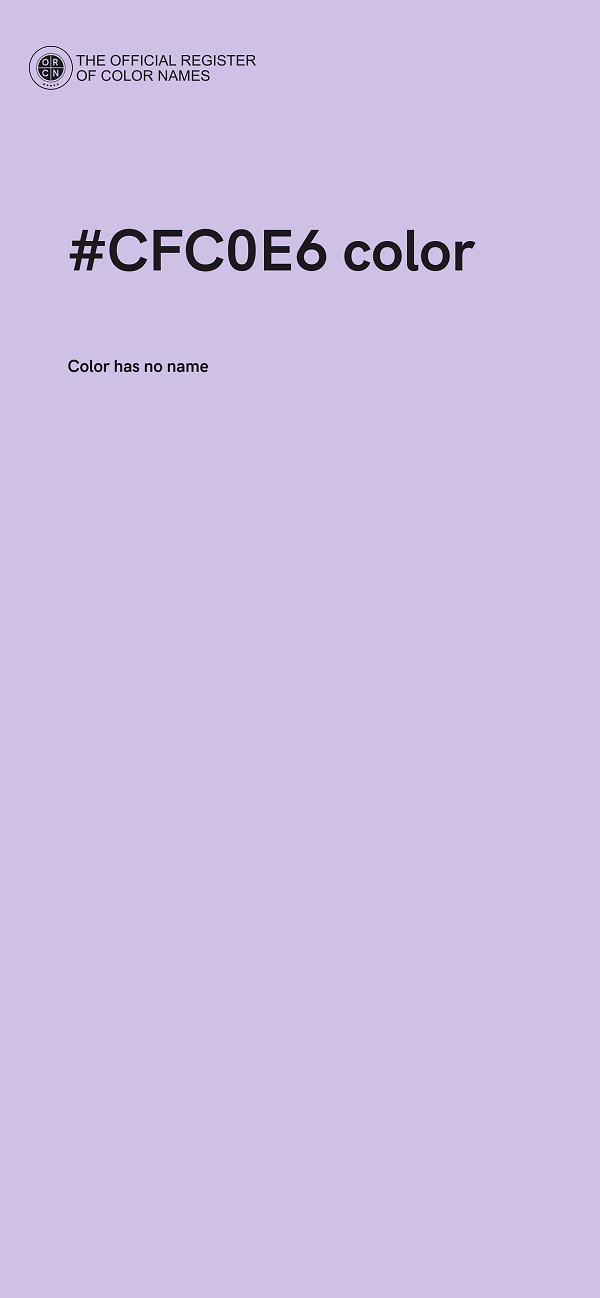 #CFC0E6 color image