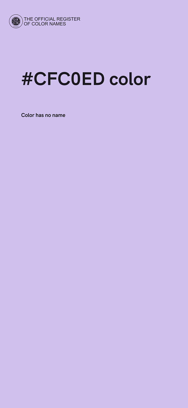 #CFC0ED color image