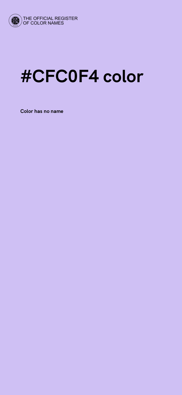 #CFC0F4 color image