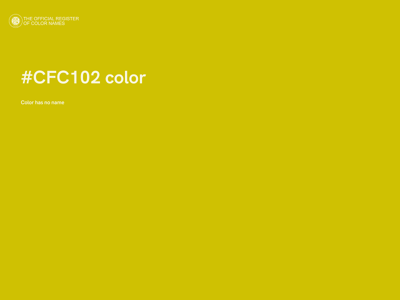 #CFC102 color image