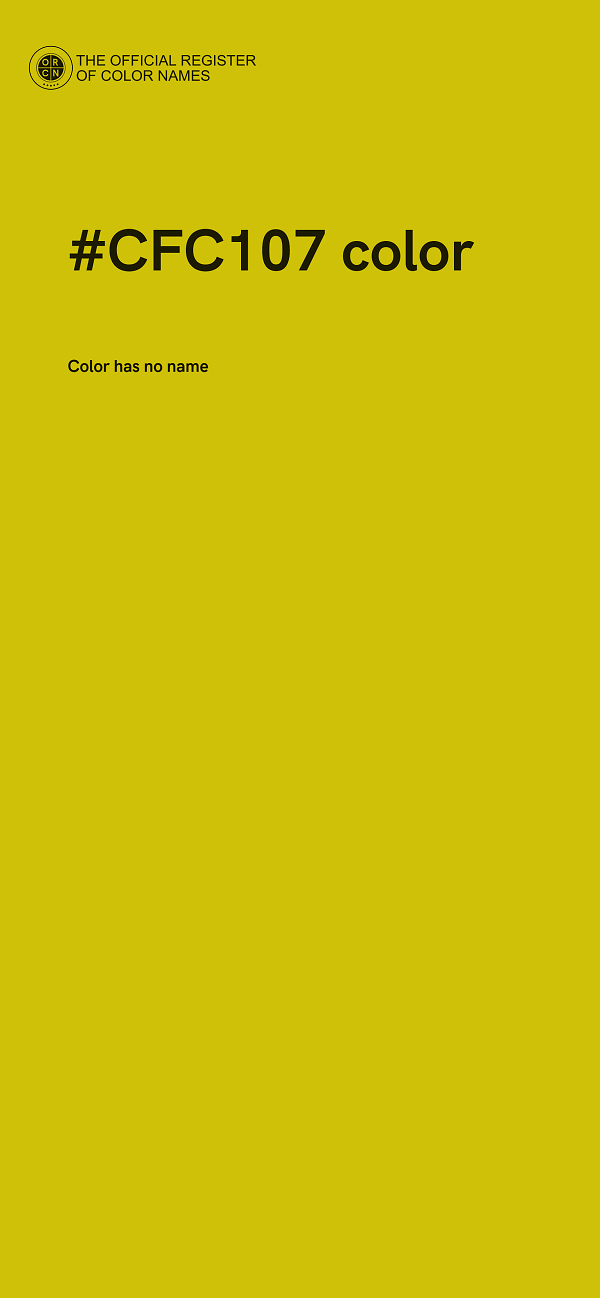 #CFC107 color image