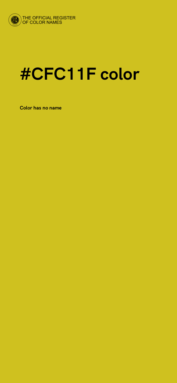 #CFC11F color image
