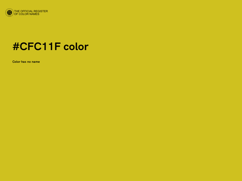#CFC11F color image