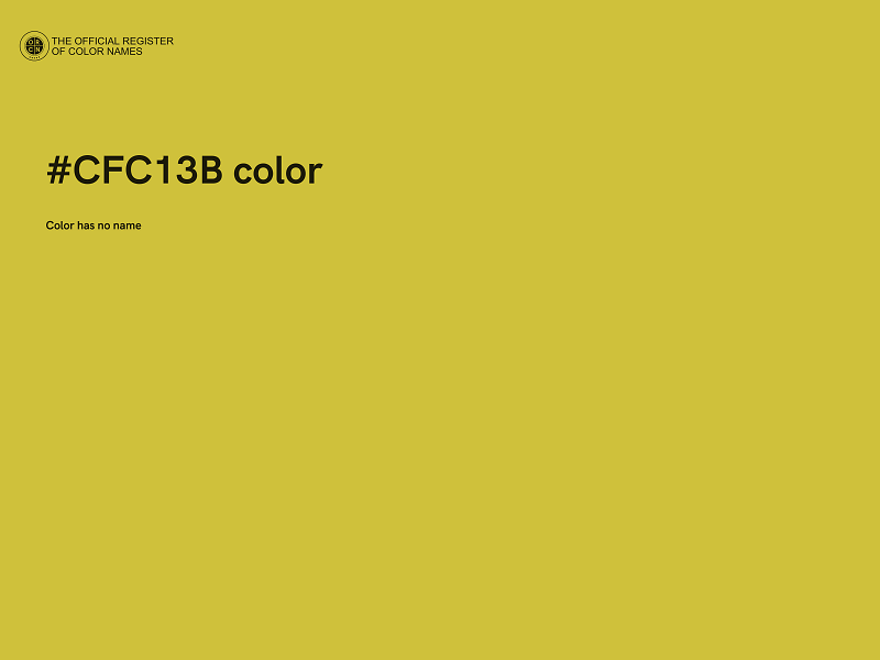 #CFC13B color image