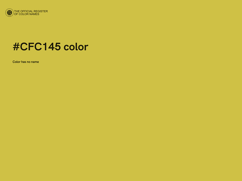 #CFC145 color image